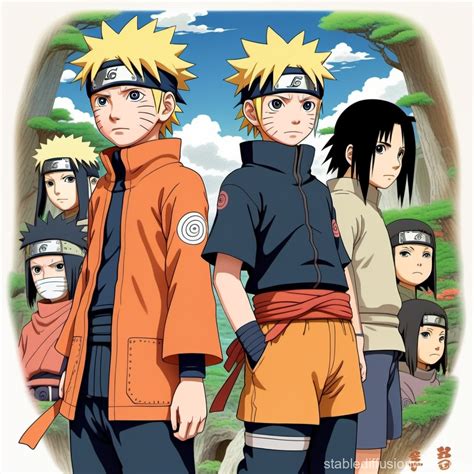 Studio Ghibli-inspired Naruto Characters | Stable Diffusion Online