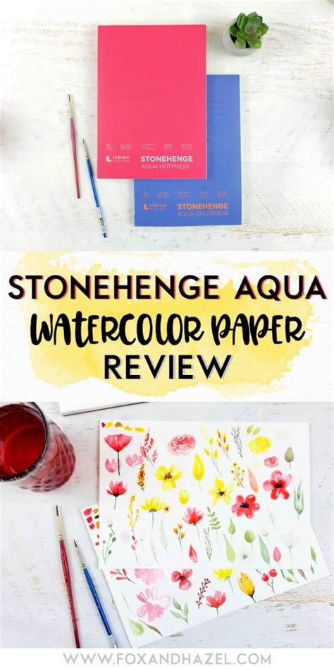 Stonehenge Aqua Watercolor Paper Review | Fox + Hazel