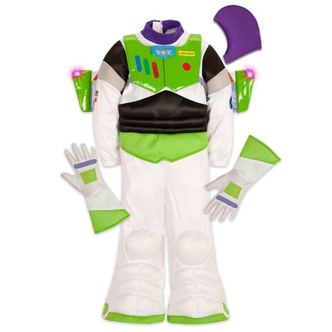 Buy Disney Buzz Lightyear Light-Up Costume for Kids White Online at ...