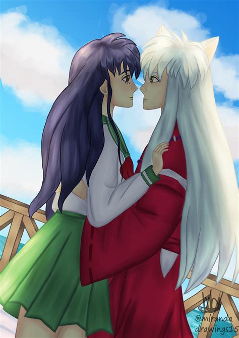 Inuyasha and Kagome an anime couple that I love, fanart made by me : r/inuyasha