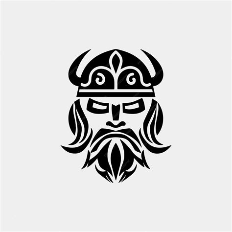 Premium Vector | Ancient viking head for mascot vector design