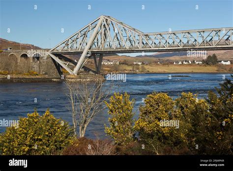 Connel Bridge is a cantilever bridge that spans Loch Etive at Connel in ...