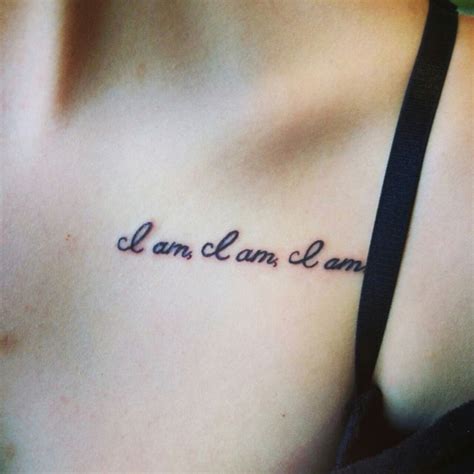 I am, I am, I am. | Tattoo quotes, Tattoos, Ink