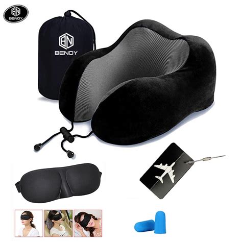 Amazon Good Quality Airplane Memory Foam Neck Head Chin Support Travel ...