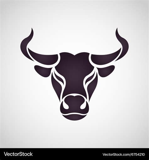 Bull logo Royalty Free Vector Image - VectorStock