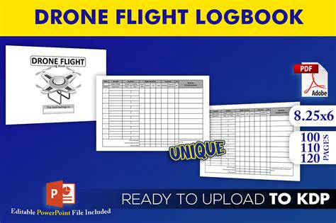 Drone Flight Log Book - KDP Interior Graphic by Beast Designer · Creative Fabrica