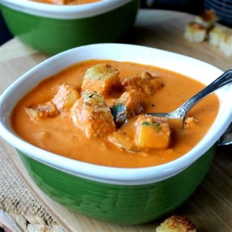 Creamy Tomato Soup Recipe with Potatoes - Vegan in the Freezer