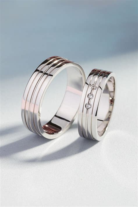 Wedding Rings Sets For Him And Her White Gold