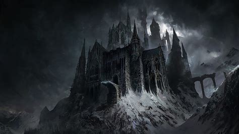 Dark Gothic Castle, Gothic Winter HD wallpaper | Pxfuel