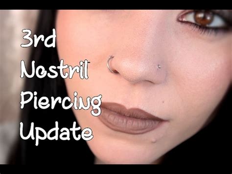 Nostril Piercing | 1 Month Update | Piercing BUMPS! - YouTube