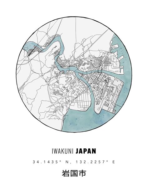 Map of Iwakuni, Japan on Behance