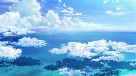 Beautiful Cloudy Sky Anime Wallpapers - Wallpaper Cave