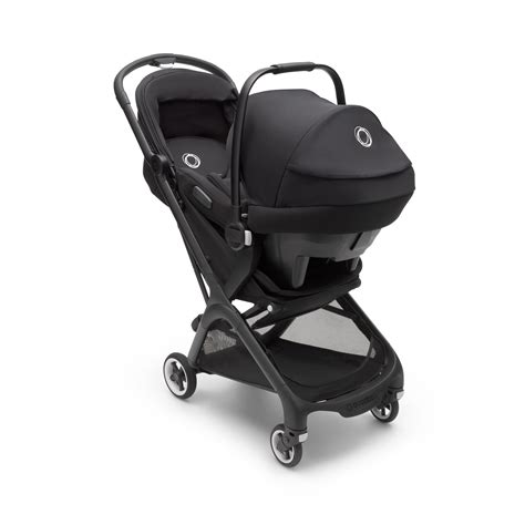 Bugaboo Butterfly seat stroller Midnight black sun canopy, midnight black fabrics, black chassis ...