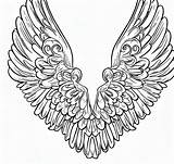 Angel Wings Free Printable coloring Page  Download Print Or Color sketch template