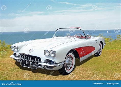 Vintage Classic Chevrolet Corvette Editorial Photography - Image of ...