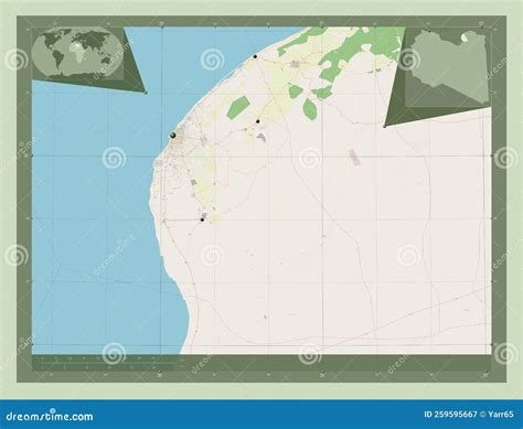 Benghazi, Libya. OSM. Major Cities Stock Illustration - Illustration of ...