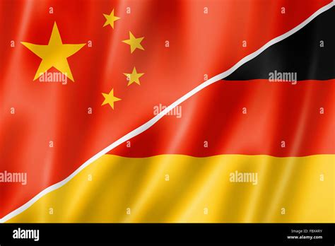 China und Deutschland Flagge Stockfotografie - Alamy