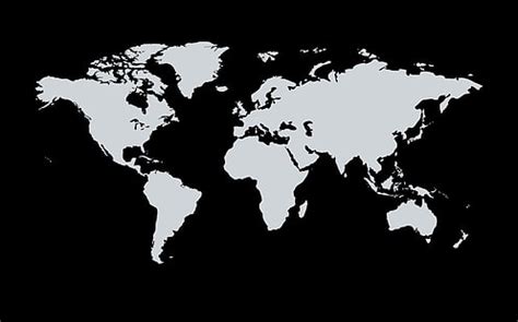 Online crop | HD wallpaper: illustration of black and gray map, world map, dark, continents ...