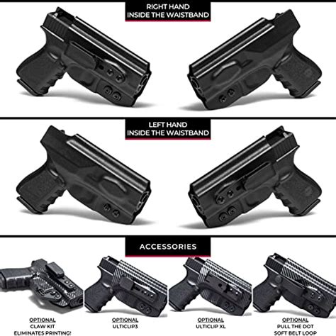 Concealment Express Tuck IWB KYDEX Holster fits Glock 19/19X/23/32/45 ...