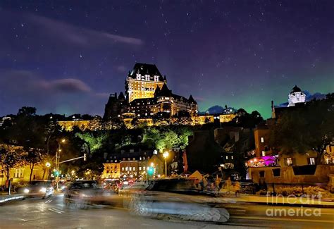 Chateau Frontenac at night Photograph by Louise Lavallee | Fine Art America