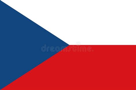 The Czech Republic National Flag, Official Flag of the Czech Republic Accurate Colors Stock ...