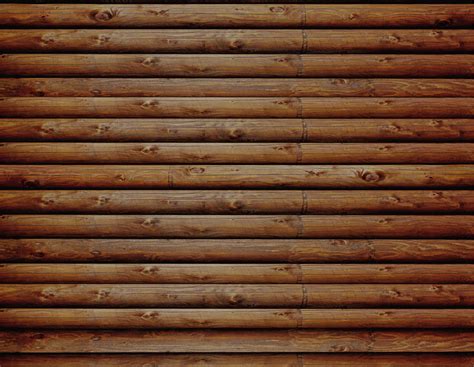 Log Cabin (Red Cedar) CANVAS Peel and Stick Wall Mural |Full Size Large ...