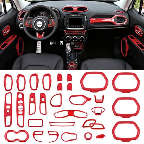 Full Set Trim Kit for Jeep Renegade 2015-2020 in 2021 | Jeep renegade, Car interior accessories ...