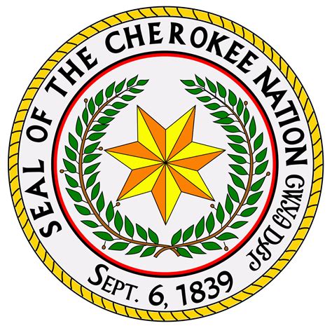 ملف:Great seal of the cherokee nation.svg - المعرفة