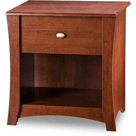 Cherry Wood Nightstand Bedside Cabinet Table Bedroom Night Stand 1-Drawer Lamp #SouthShore # ...