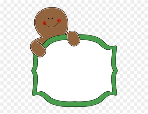 Gingerbread Cookie Clipart - Gingerbread House Border Clipart - Free Transparent PNG Clipart ...