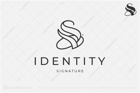 Stylized Letter S Signature Logo