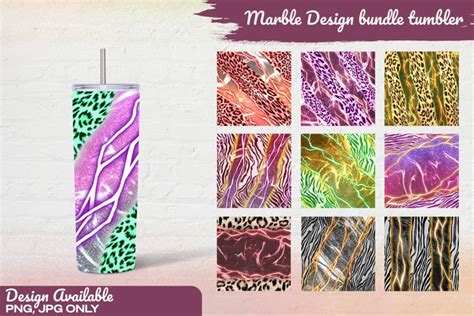 10 Marble Designs bundle tumbler | Sublimation Tumbler