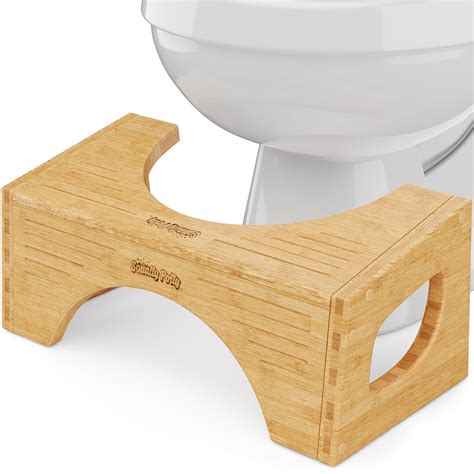 Squatty Potty The Original Toilet Stool - Bamboo Flip, 7" & 9" Height, Two Sizes-in-One ...