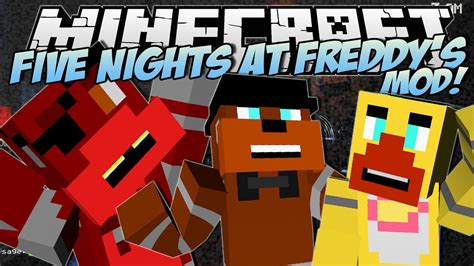 Minecraft | FIVE NIGHTS AT FREDDY'S (FNAF) MOD! (Scary Animatronics ...