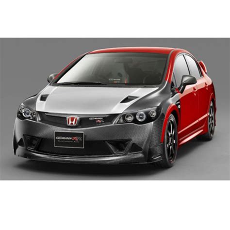 Plastic Mugen RR Full Front Bumper Body Kit For Honda Civic 2006-2012 ...