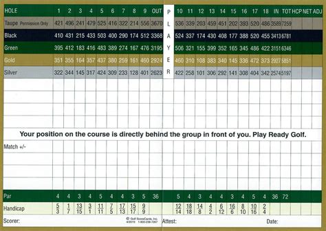 old ranch country club scorecard - Lucretia Cheney