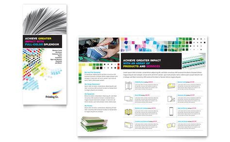 Printing Company Brochure Template Design