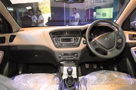 Hyundai Elite i20 dashboard interior at Nepal Auto Show 2015