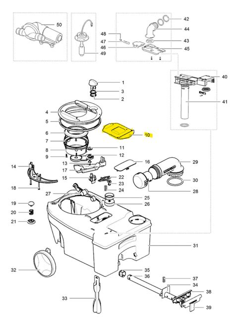 Thetford C250/C260 Cassette Part - Replacement Slide Cover