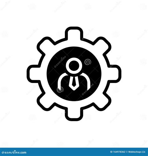 Black Solid Icon For Competence, Competency And Mightiness Vector Illustration | CartoonDealer ...