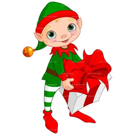 christmas elves clip art clipart christmas elf royalty free vector ...