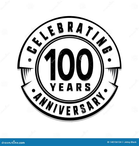 100 Years Anniversary Logo Template. 100th Vector and Illustration. Stock Vector - Illustration ...