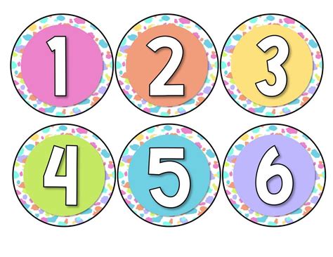 Colorful Circle Number Labels 1-100 - Etsy