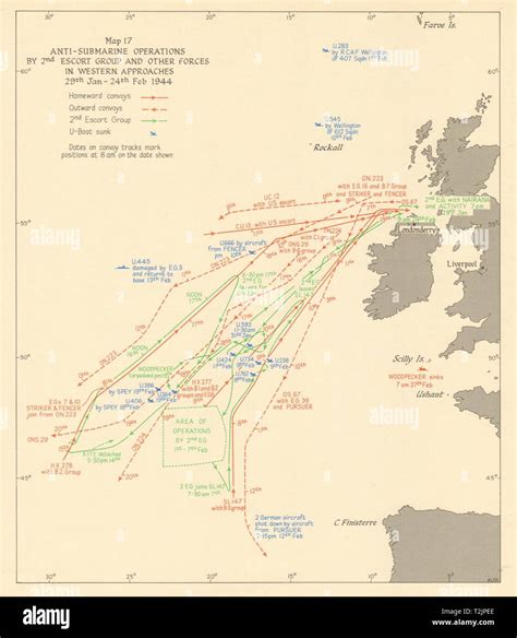 Battle of the atlantic map hi-res stock photography and images - Alamy