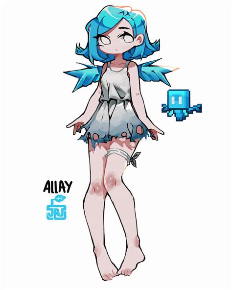 Allay - Humanized version(? by JRJdibuj4nte on DeviantArt