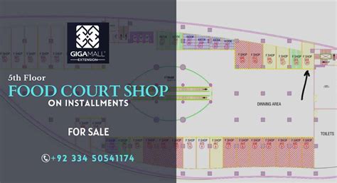 Food Court Shop For Sale in Giga Mall Extension - iReal Projects