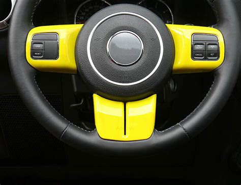 For Jeep Wrangler JK 2DR 2011-2017 Yellow Car Interior Decoration Full ...