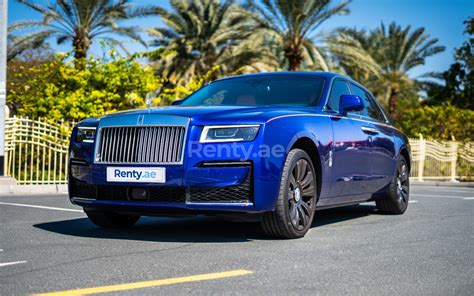 Rent a Rolls Royce Ghost (Dark Blue), 2022 ID-03828, in Dubai - Renty.ae