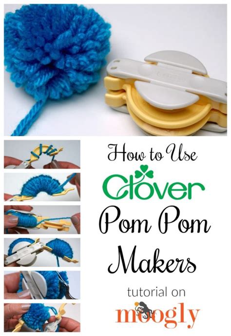 Clover Pom Pom Maker Tutorial - Mooglyblog.com