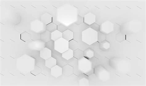 HD wallpaper: hexagon, white, abstract, 3D Abstract | Wallpaper Flare